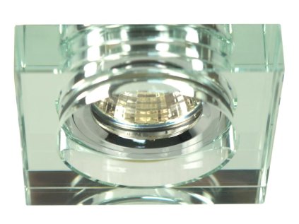 SS-16 CH/WH MR16 Chrome Podhľadové svietidlo  Luster. SQUARE GLASS COLORLESS