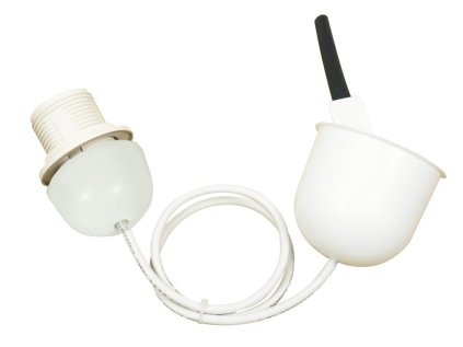 White Cord With Casing 1X60W E27