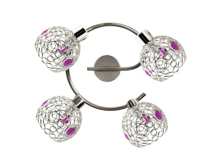 Lamp ARON SPIRALA 4X40W G9 Chrome  Crystal Violet