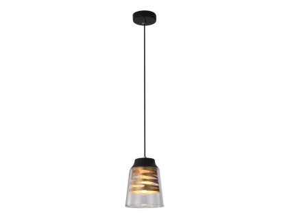 FRESNO Luster BLACK 1X60W E27 COLORLESS LAMPSHADE
