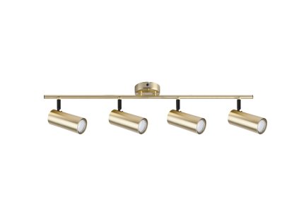 COLLY Stropné svietidlo Brass 4X15W GU10 Brass lampshade