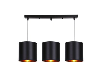 CANDIDA Luster Black 3X40W E27 Black lampshade