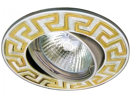 UO-03 G/PS MR16 GOLD / PEARL Podhľadové svietidlo Tiltable  Greek decoration