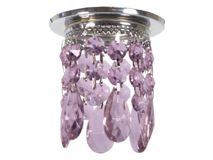 SK-64 CH/PU MR16 CHROME Podhľadové svietidlo DECORATIVE TRANSPARENT VIOLET MR16 50W