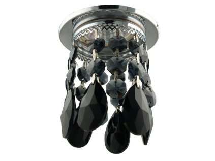 SK-64 CH/BK MR16 CHROME Podhľadové svietidlo DECORATIVE TRANSPARENT BLACK MR16 50W