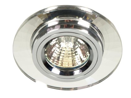 SS-10 CH/WH MR16 CHROME Podhľadové svietidlo  CONSTANT ROUND GLASS CLEAR