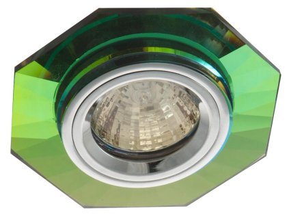 SS-14 CH/MIX MR16 CHROME Podhľadové svietidlo  CONSTANT HEXAGON GLASS MIX COLOR