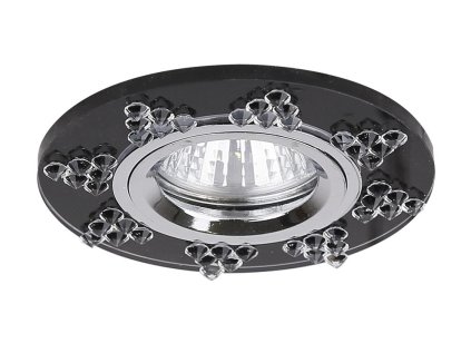 SS-19 CH/GP MR16 CHROME Podhľadové svietidlo  CONSTANT ROUND GLASS GRAPHITE