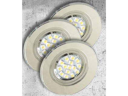 A SET OF THREE LUMINAIRES SS-15 CH/WH 3X50W GU10 WITHOUT BULB