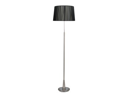 DERA Stojacia lampa satin 1X60W E27 black lampshade