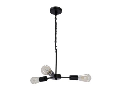 SPARTA Luster lamp black 3X60W E27