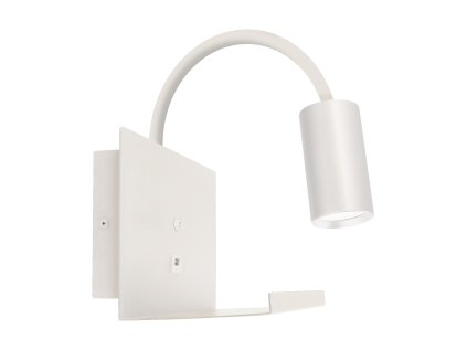 Nástenné bodové svietidlo s USB a vypínačom TELO WLL GU10 WHITE