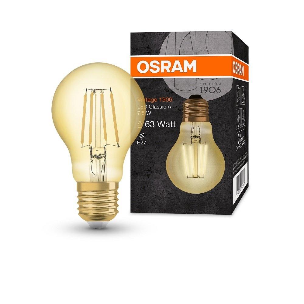 Bulb LED E27 7,5W 865LM 2500K VINTAGE A63 OSRAM