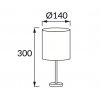 4108 stolna lampa agnes e14 white