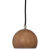 6100 1 drevene visiace svietidlo balli 1 led 10w dub