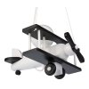 6166 2 detsky luster lietadlo male e27 biela cierna