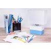 6319 1 moderna stolna lampa colorato e27 azurova biela biele tienidlo