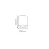 6988 1 stropne bodove prisadene svietidlo sofia ozzo 1w ch gu10 white chrome