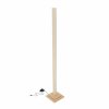 ALSET Stojacia lampa beech wood + silver 1X8W LED 4000