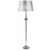 PRIMA Stojacia lampa chrome 1X60 E27 silver lampshade