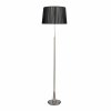 DERA Stojacia lampa satin 1X60W E27 black lampshade