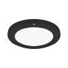 Prisadené stropné svietidlo s pohybovým senzorom OLGIERD LED C MVS 18W BLACK CCT