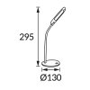 3472 stolna lampa dori led orange