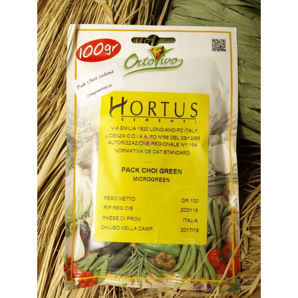 45849 pak choi zelene seminka pro pestovani microgreens a listecku baby leaf 100 g