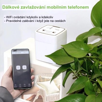 Automatická závlaha květináčů - ovládání telefonem