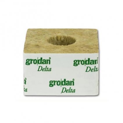 Grodan pěstební kostka 75x75x65mm - díra 42x40mm (Množství 1 ks)
