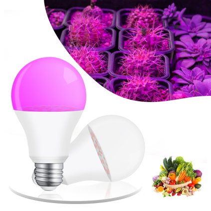 LED grow zarovka E27 15W pro pestovani 7
