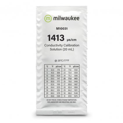 Milwaukee kalibrační roztok  EC 1,413 mS/cm 20ml (Balení Celé balení 25 ks)