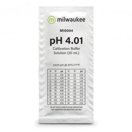 Milwaukee kalibrační roztok pH 4,01 20ml