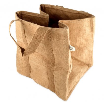 U Gro Jute Square Reinforced květináč s úchyty 35x35x35 cm - 40 l