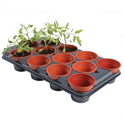 Garland sadbovací plato s květináči Professional Growing Tray 12, 54x30.5x9.5 cm