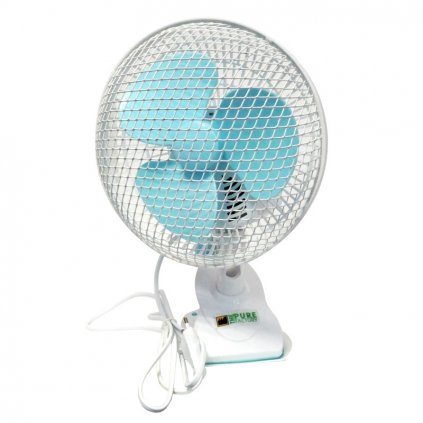 56862 1 pure factory clip fan 20w dvourychlostni oscilacni ventilator prumer 18 cm
