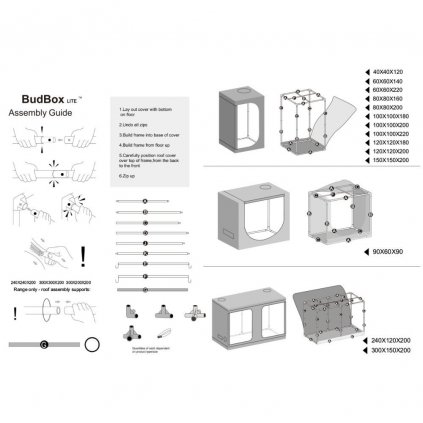 59181 budbox lite 60x60x140 cm