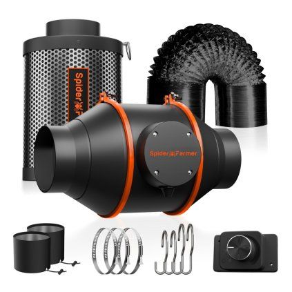 spider farmer 102mm inline ventilator 348m3 h regulator rychlosti (14)