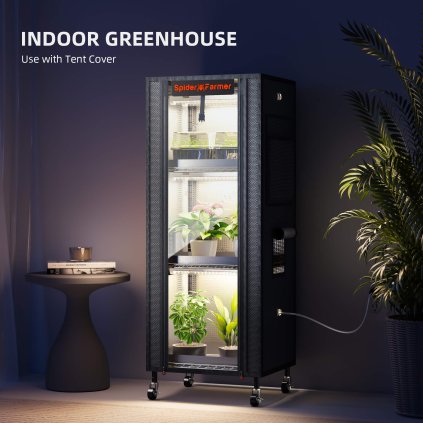 spider farmer plant stand with grow lights 54w 1680D grow tent
