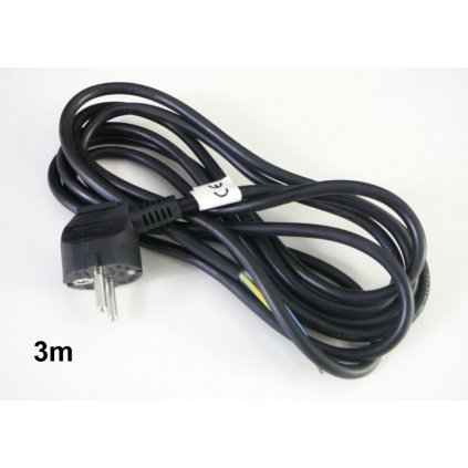 flexo šňůra 3 metry 3 x 1mm2 černá