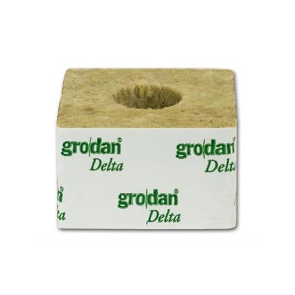 Grodan pěstební kostka 75x75x65mm - díra 42x40mm Množství: celé balení (384ks)