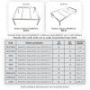 ebb and flow table of sizes and trays