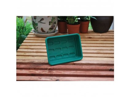 Plastový mini záhradný tanier Garland zelený 23x17x6 cm