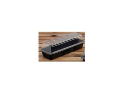 56076 1 garland parnik narrow black tvrdy plast nevyhrivany 37 5x13 5x12 5 cm