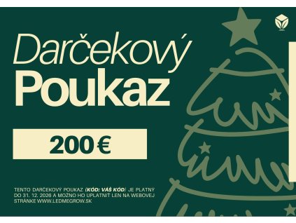 5 darkovy poukaz 200 eur