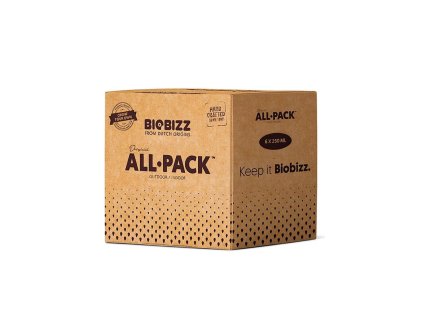 Biobizz All Pack Indoor 6× 250 ml, sada hnojív