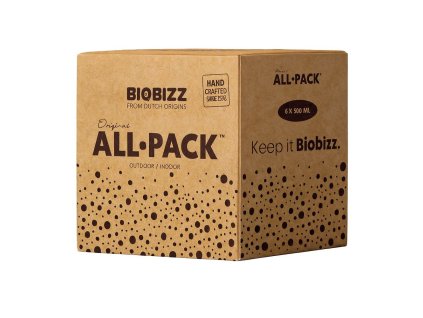 Biobizz All Pack Outdoor 6× 500 ml, sada hnojív