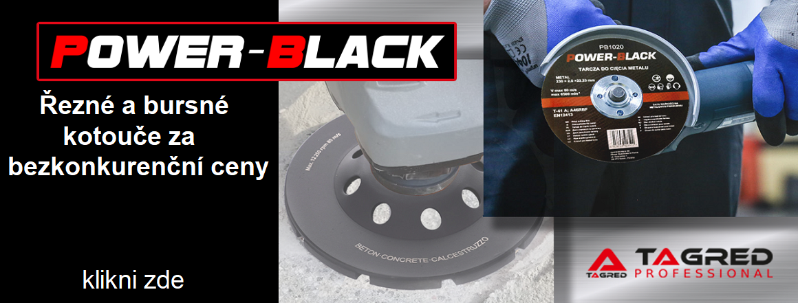 Řezné a brusné kotouče POWER-BLACK za bezkonkurenční ceny