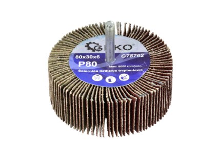20767 brusny stopkovy lamelovy kotouc 80x30x6 p80 geko g78762