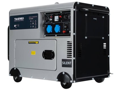 Dieselová elektrocentrála 7350 W, jednofázová s ochranou AVR, Tagred TA7350DS 1